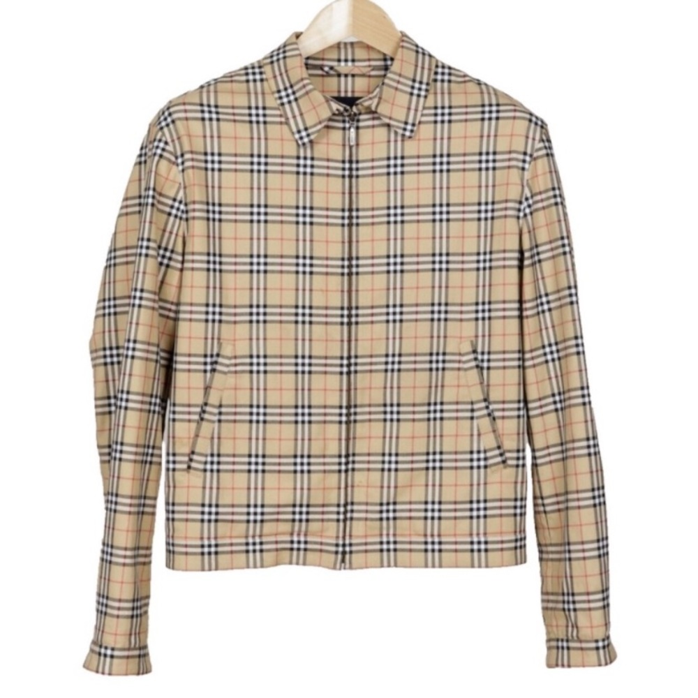 BURBERRY Golf beige nova check jacket Sz S EUC/NWOT